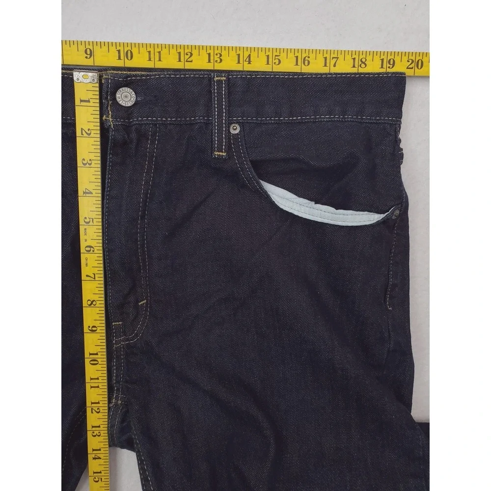 Levis 559 Jeans Mens 38x30 Blue Relaxed Straight Baggy Y2K Denim Pants Dark Wash